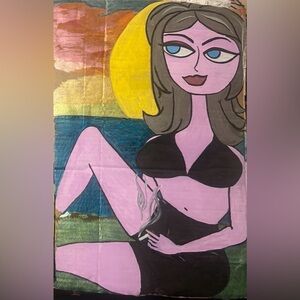 Marker on cardboard ‘print’